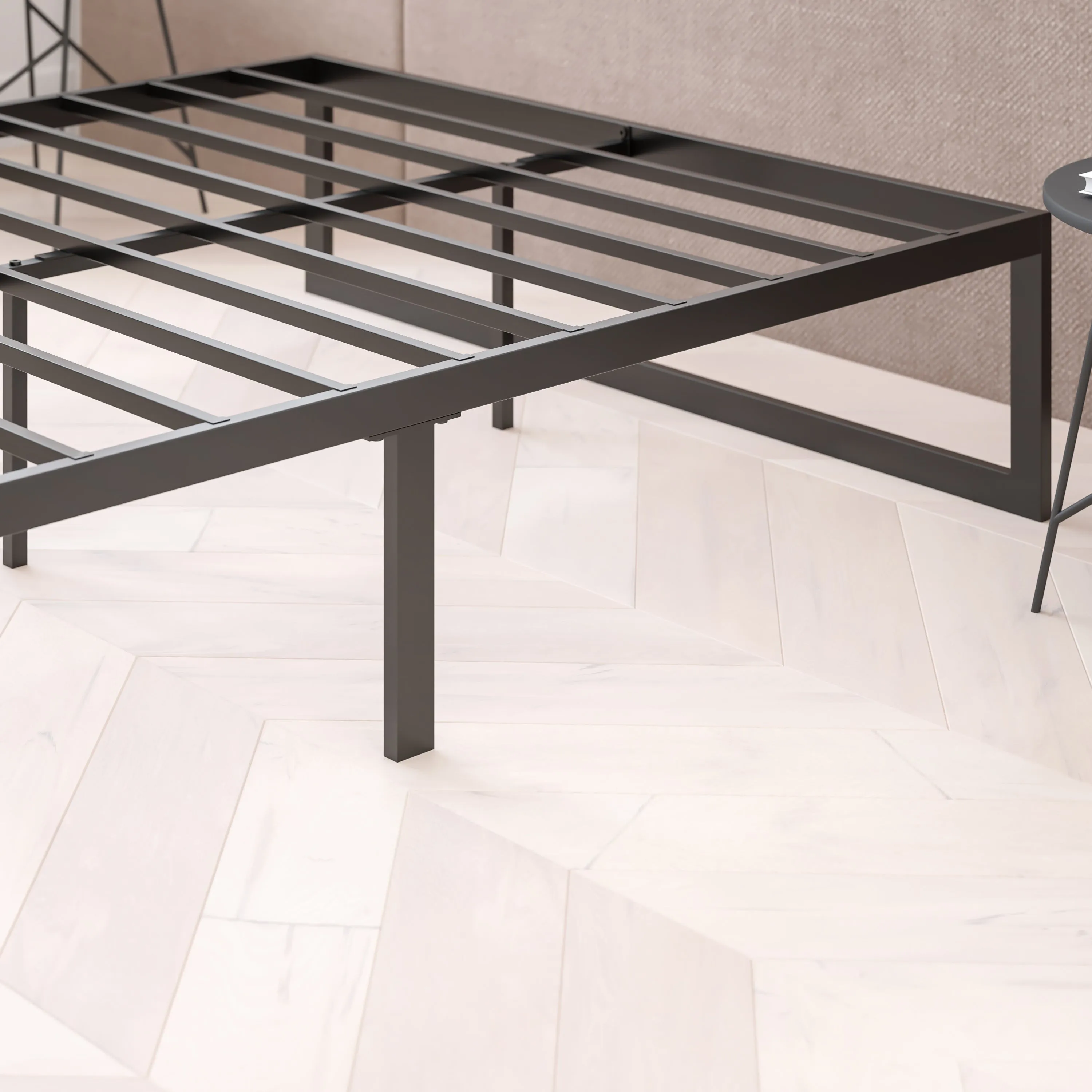 14 Inch queen Metal Bed Frame XU-BD10001-Q-GG