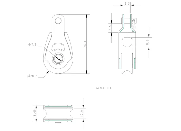 Allen 30mm Single Eco Block Fixed Fork