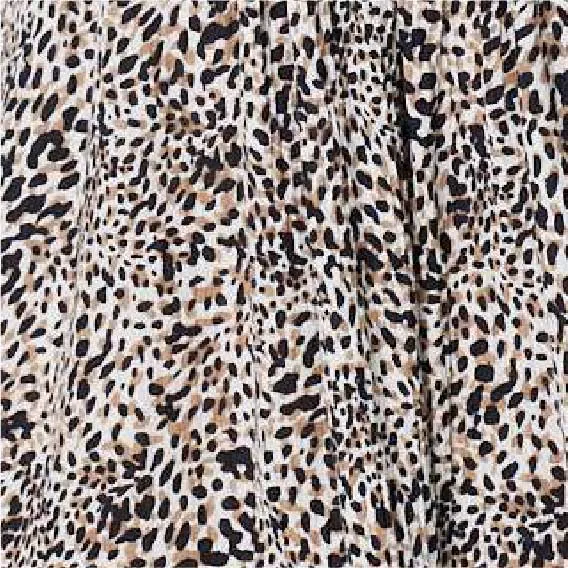 Animal Print Knee Length Smock Dress