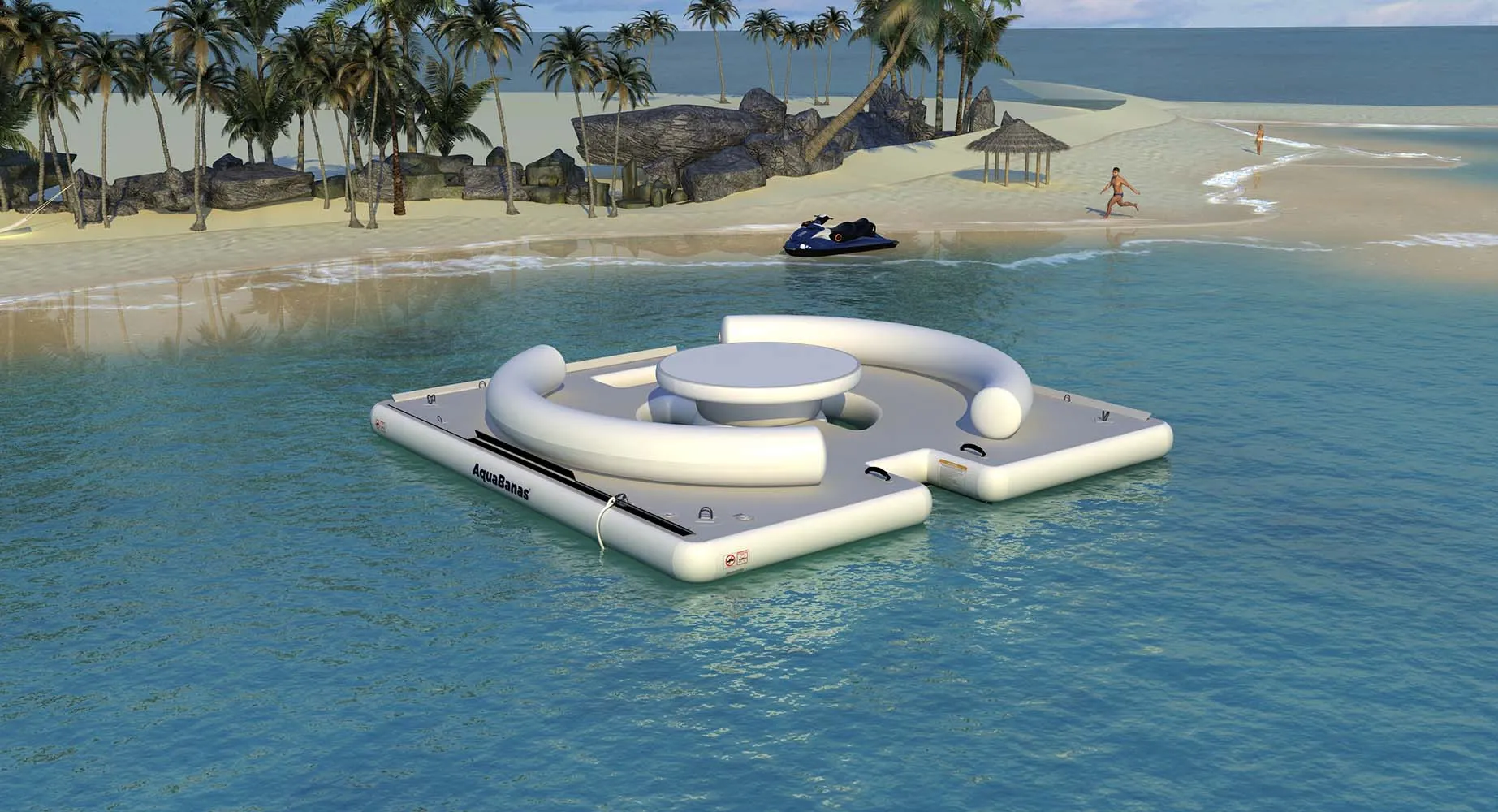 AquaBanas Party Bana™ Floating Platform