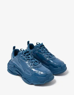 Balenciaga Triple S Blue Monoblock Trainers