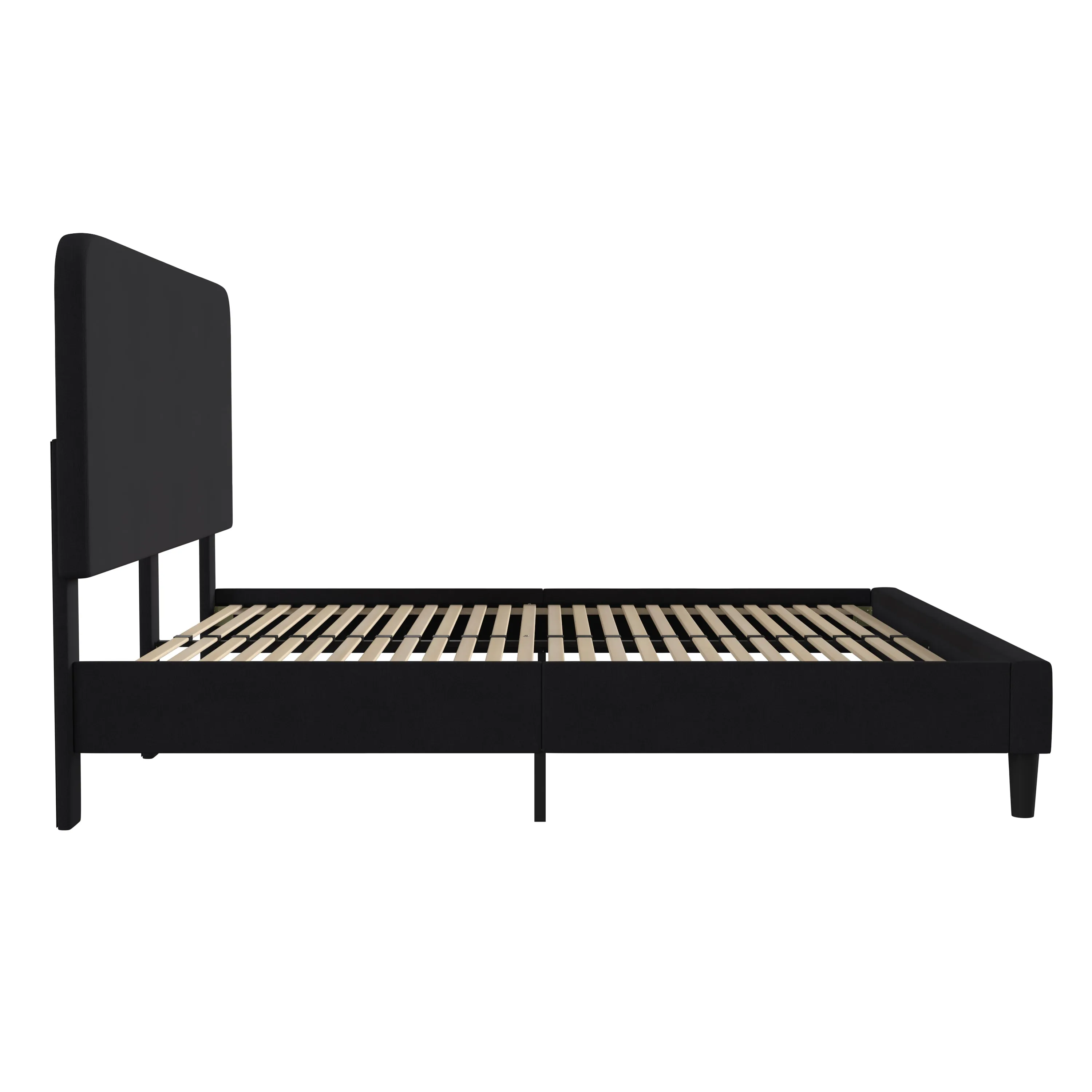 Black King Size Platform Bed HG-3WPB21-K04-K-BK-GG