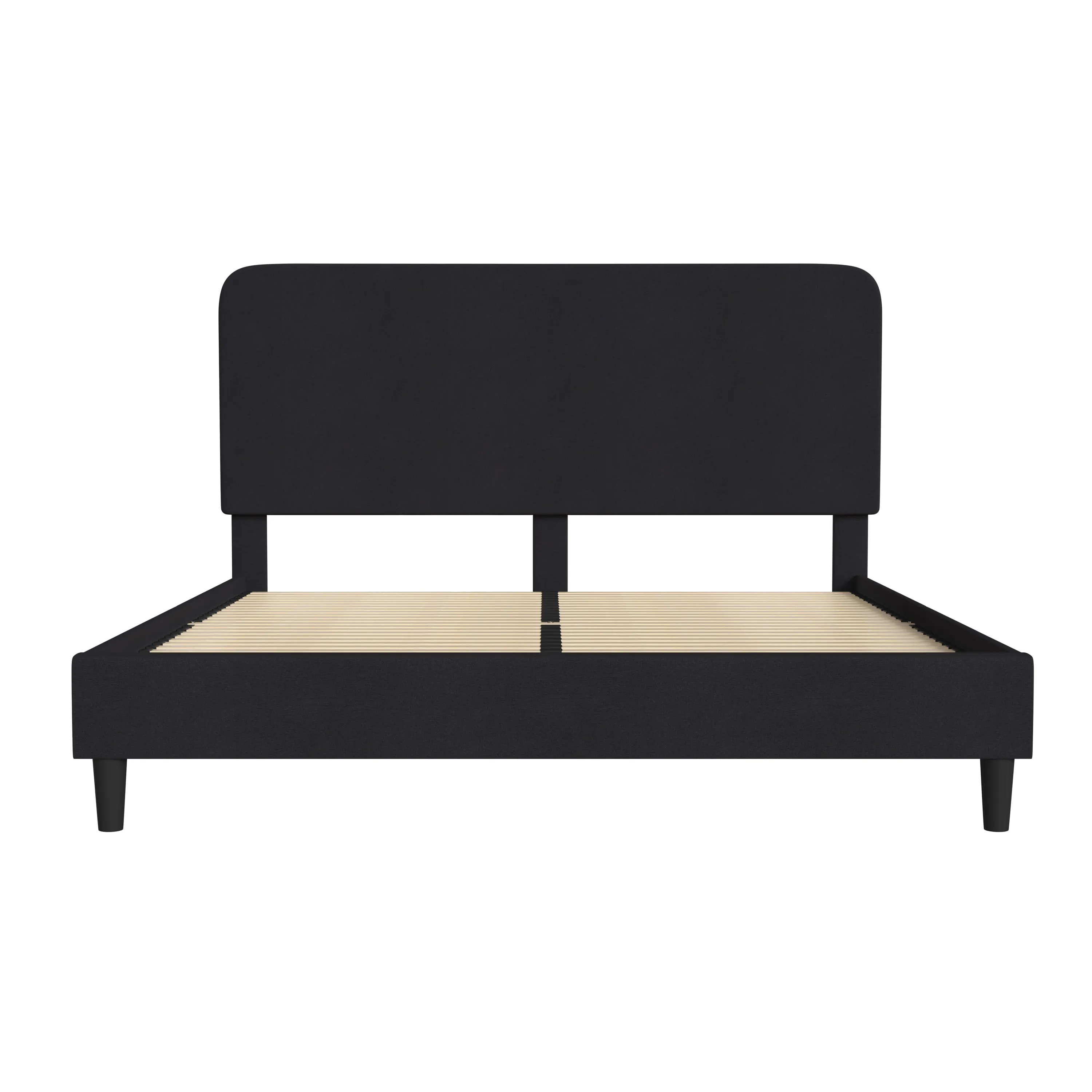 Black King Size Platform Bed HG-3WPB21-K04-K-BK-GG