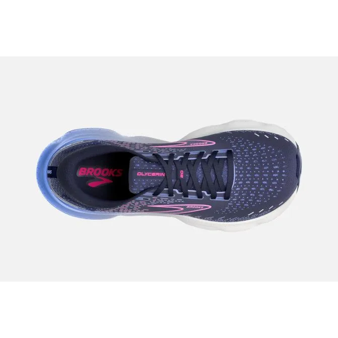 Brooks Women's Glycerin 20 Wide (D) - Peacoat/Pink