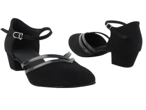 C Series Black Nubuck Low Heel Dance Shoe