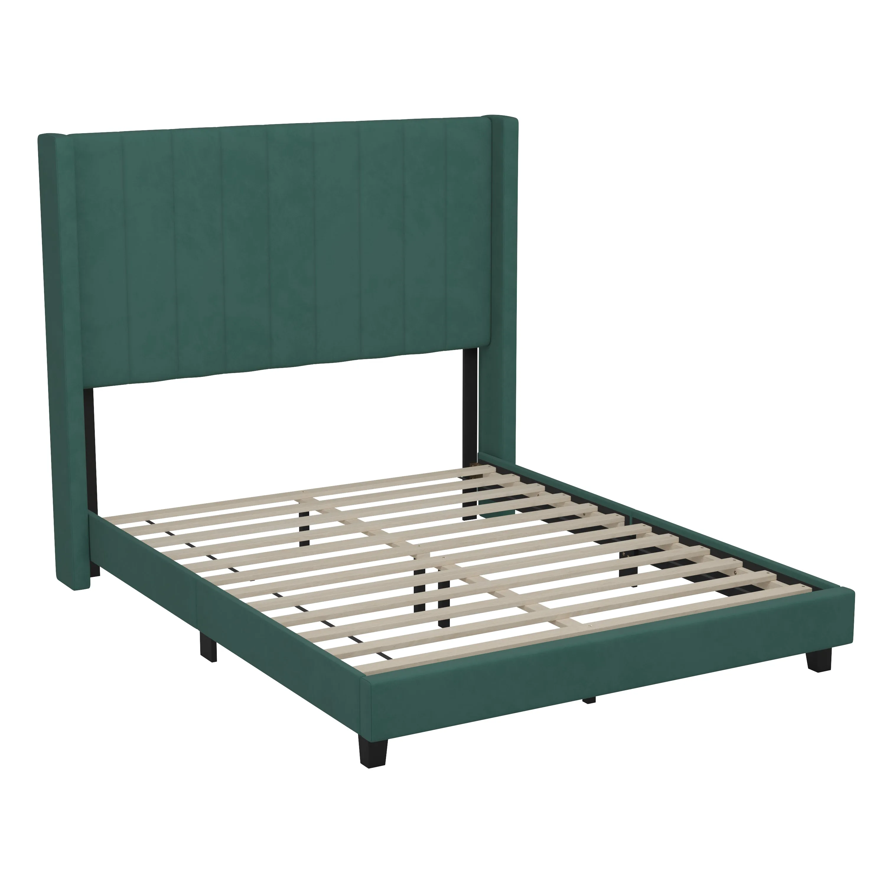 Emerald Full Platform Bed YK-1079-GR-F-GG