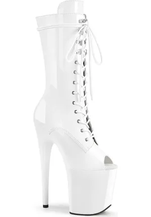 FLAMINGO-1051 [Patent White] | PLATFORM BOOTS [PREORDER]