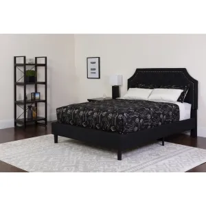 Full Platform Bed Set-Black SL-BM-6-GG