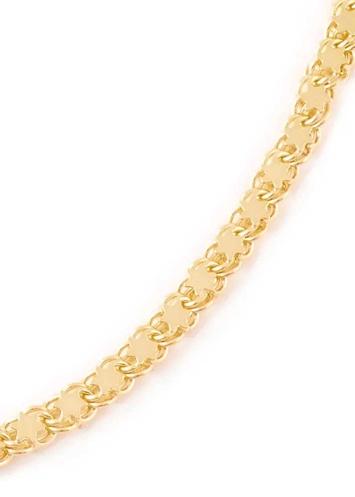 Gold Chunky Star Chain Necklace