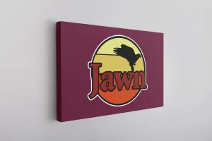 Jawn Gas Station Canvas | Jawn Gas Station Maroon Wall Canvas