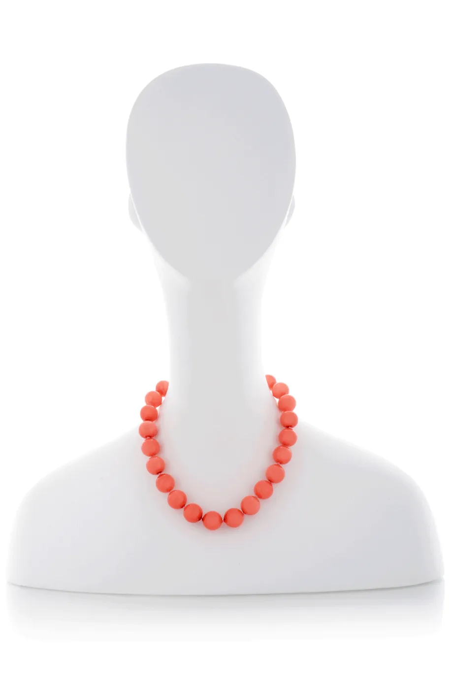 KENNETH JAY LANE CORAL BEADS Crystal Necklace