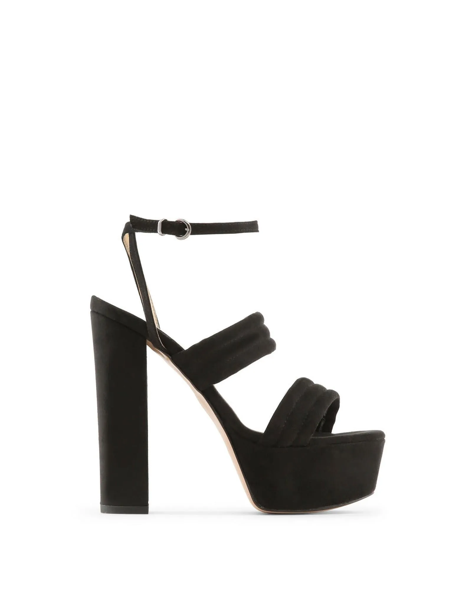 Made in Italia Womens Black Platform Sandals