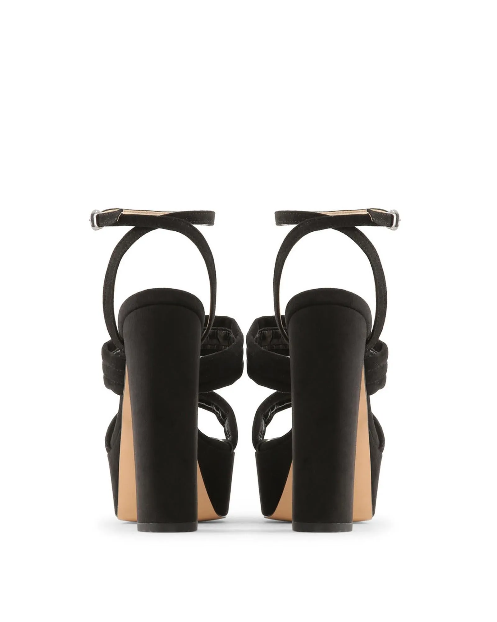 Made in Italia Womens Black Platform Sandals