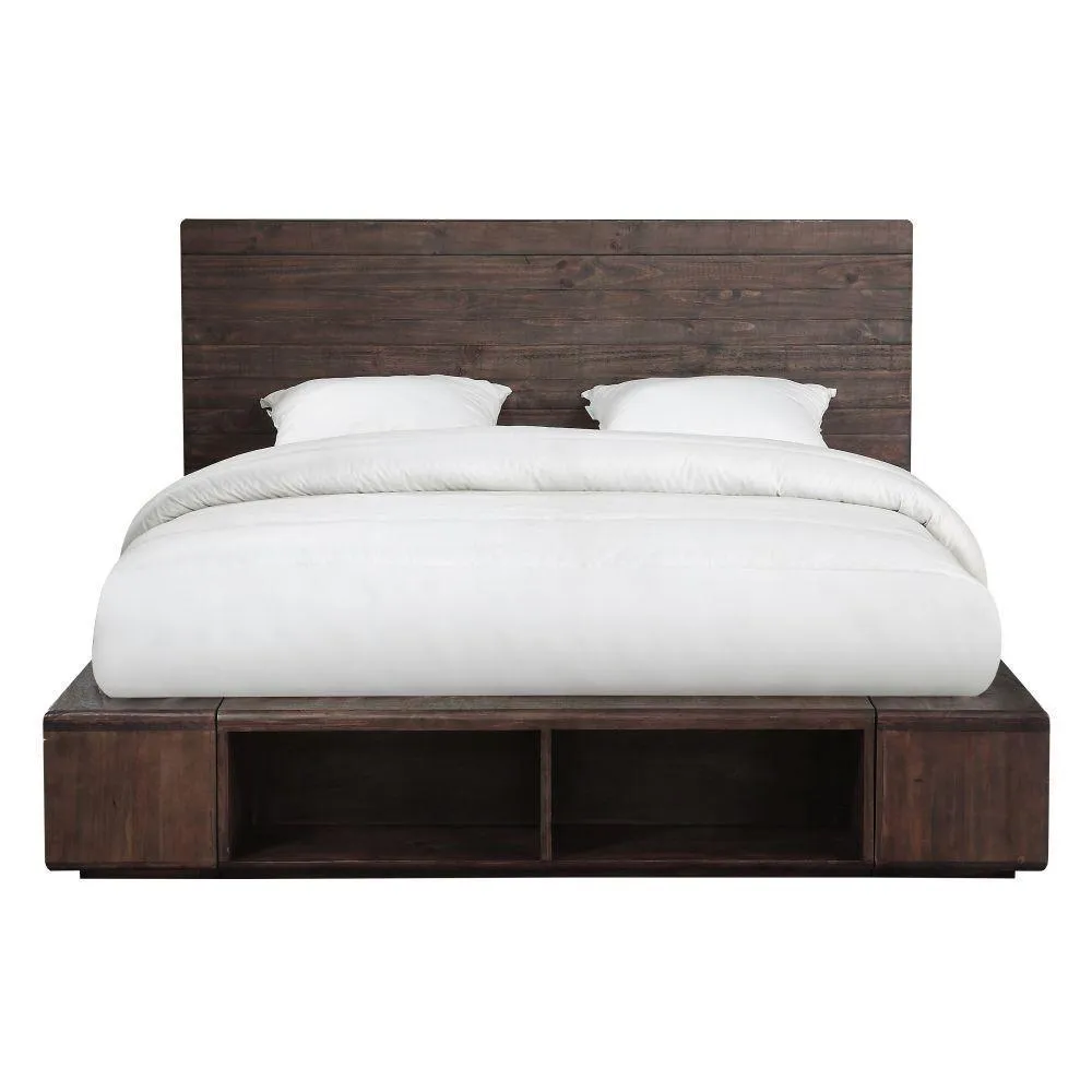 Meadowmere Platform Bed ESPRESSO PINE