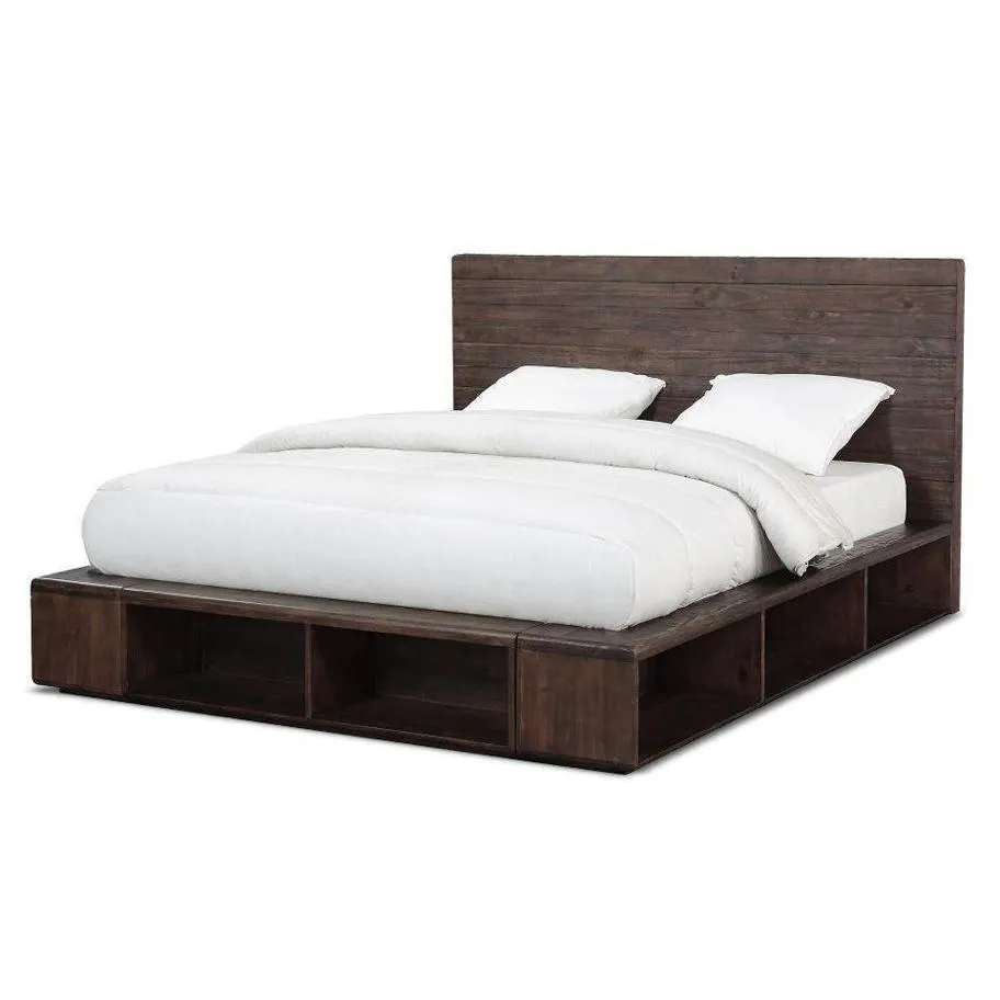 Meadowmere Platform Bed ESPRESSO PINE