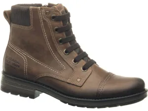 Men's Pull-Up Brown Latigo Leather Boots #BM130305LN ()