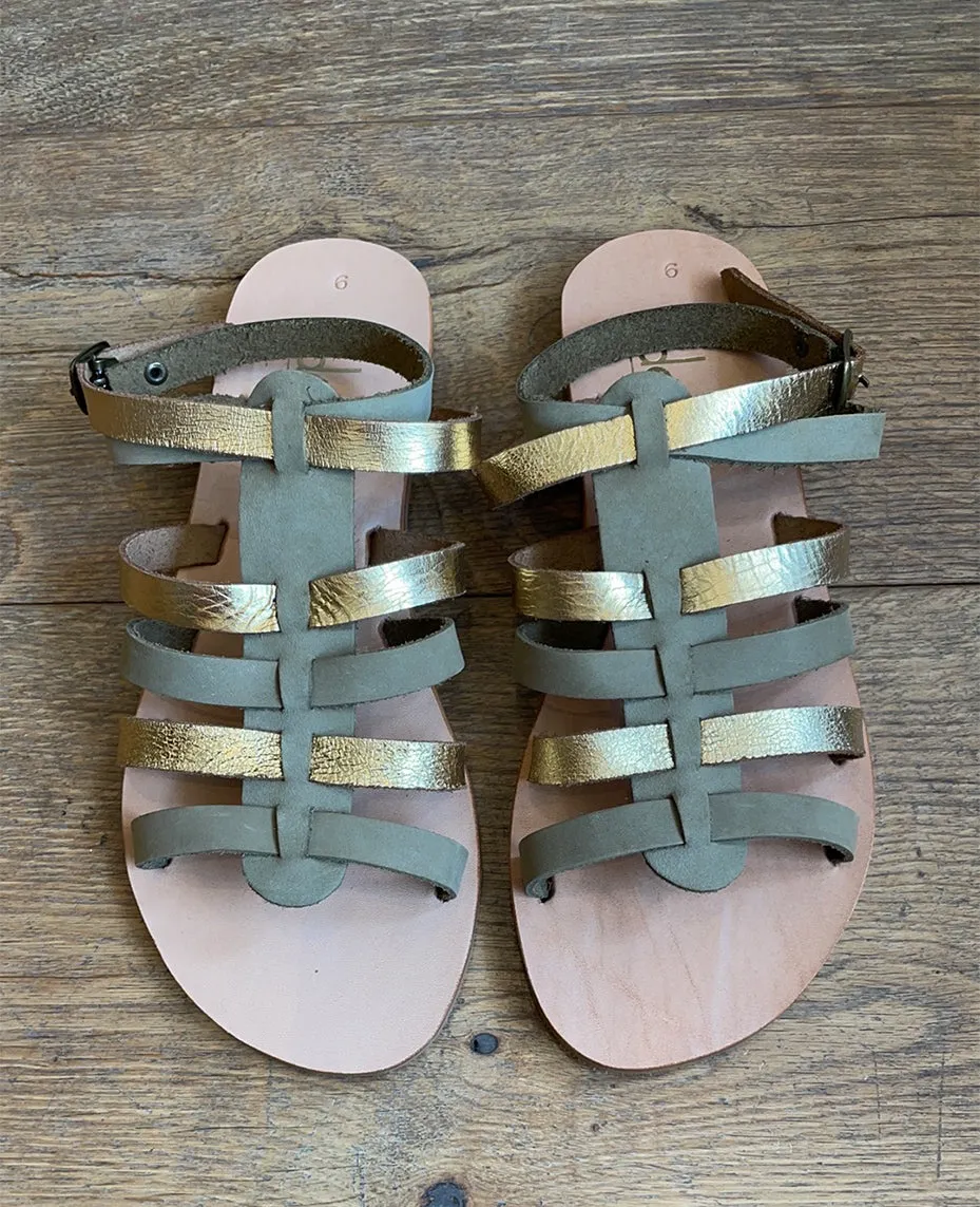 SANDALEN "ARIADNE" OLIVE