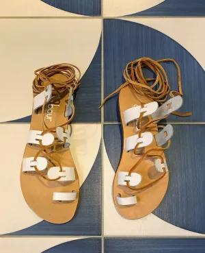 SANDALEN "GLADIATOR" WHITE