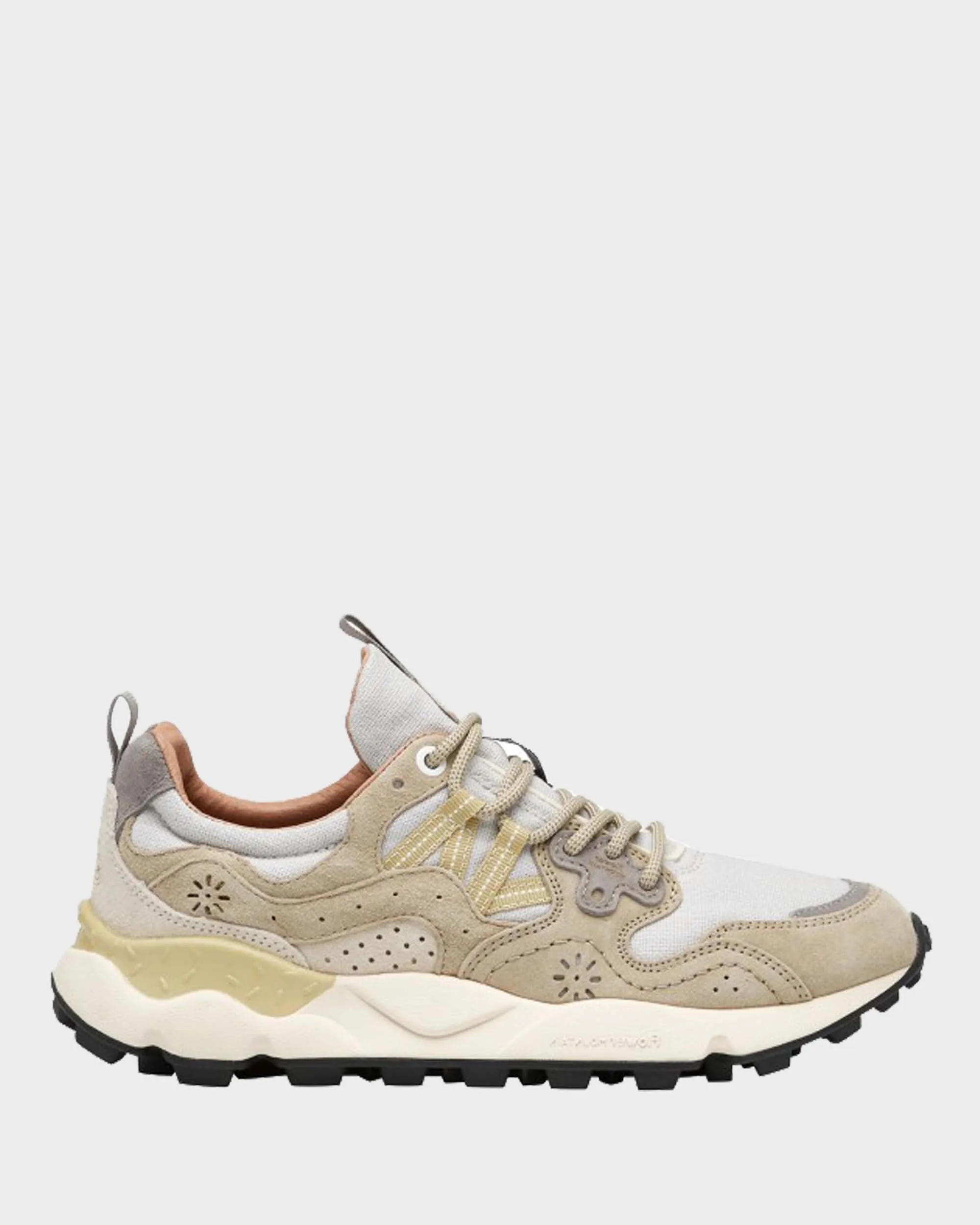 Sneakers Flower Mountain Beige-Bianco