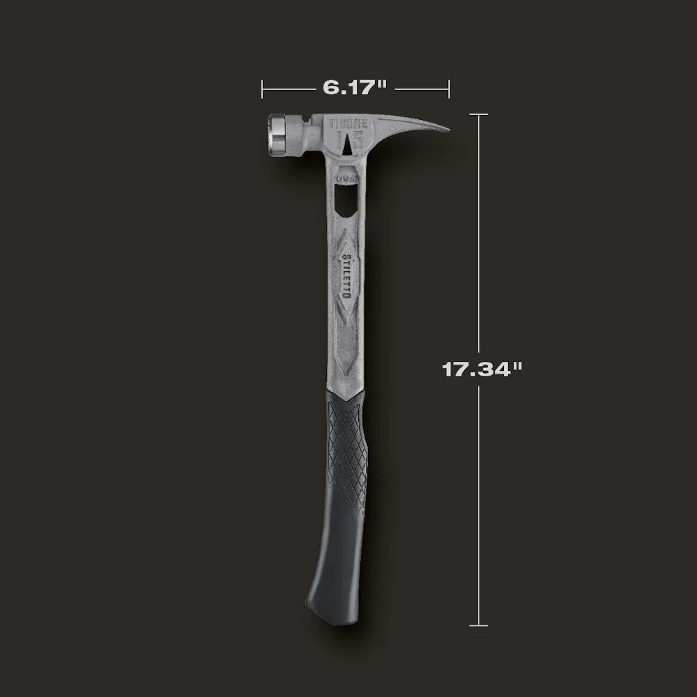 Stiletto TIB15MC TIBONE 15oz Milled/Curved Titanium Framing Hammer