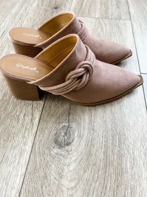 The Blush Block Heel Mules