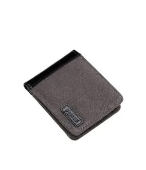 Troop London Idaho Canvas Wallet – Charcoal