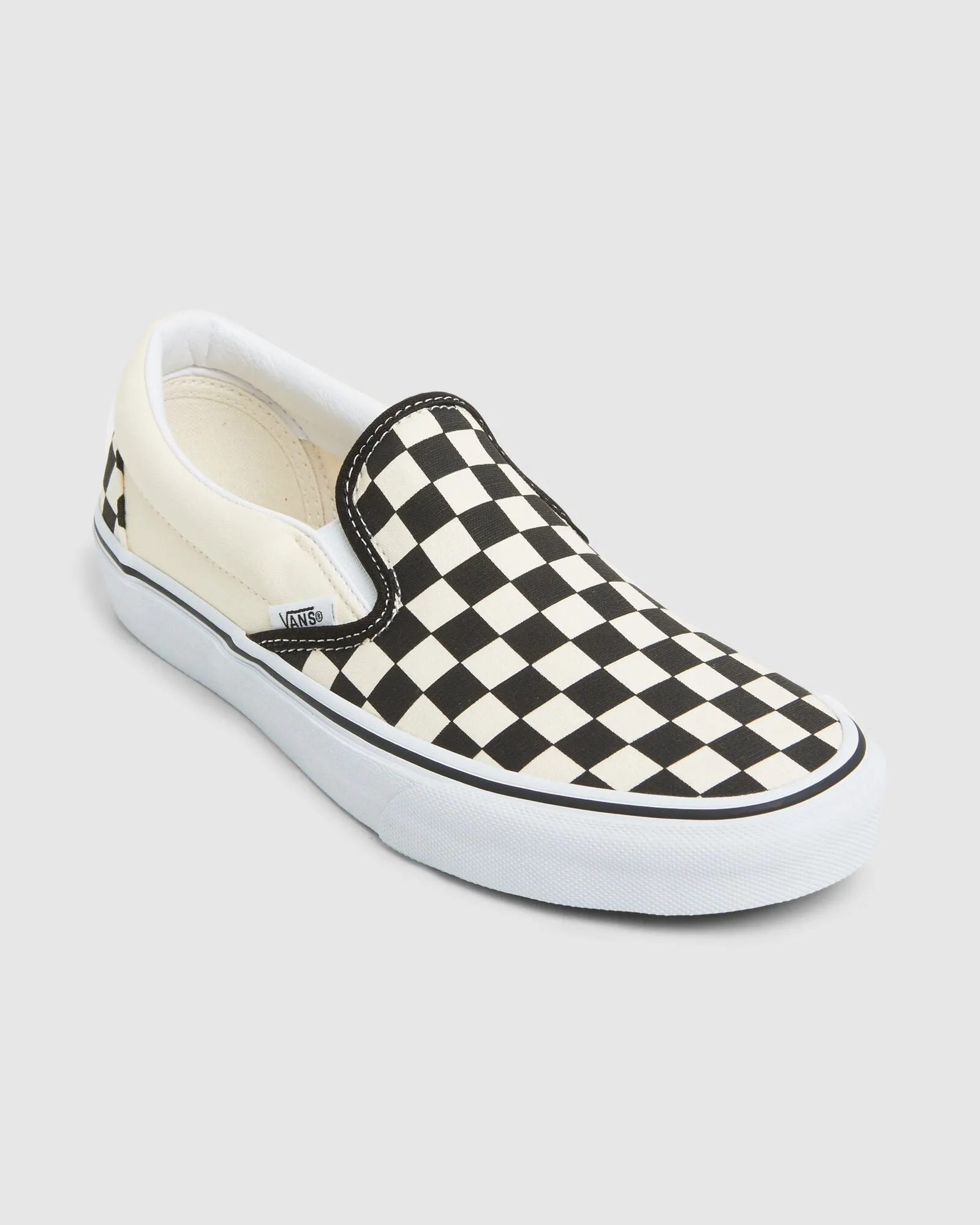 Vans Kid's Classic Slip-On - Black/True White Checkerboard