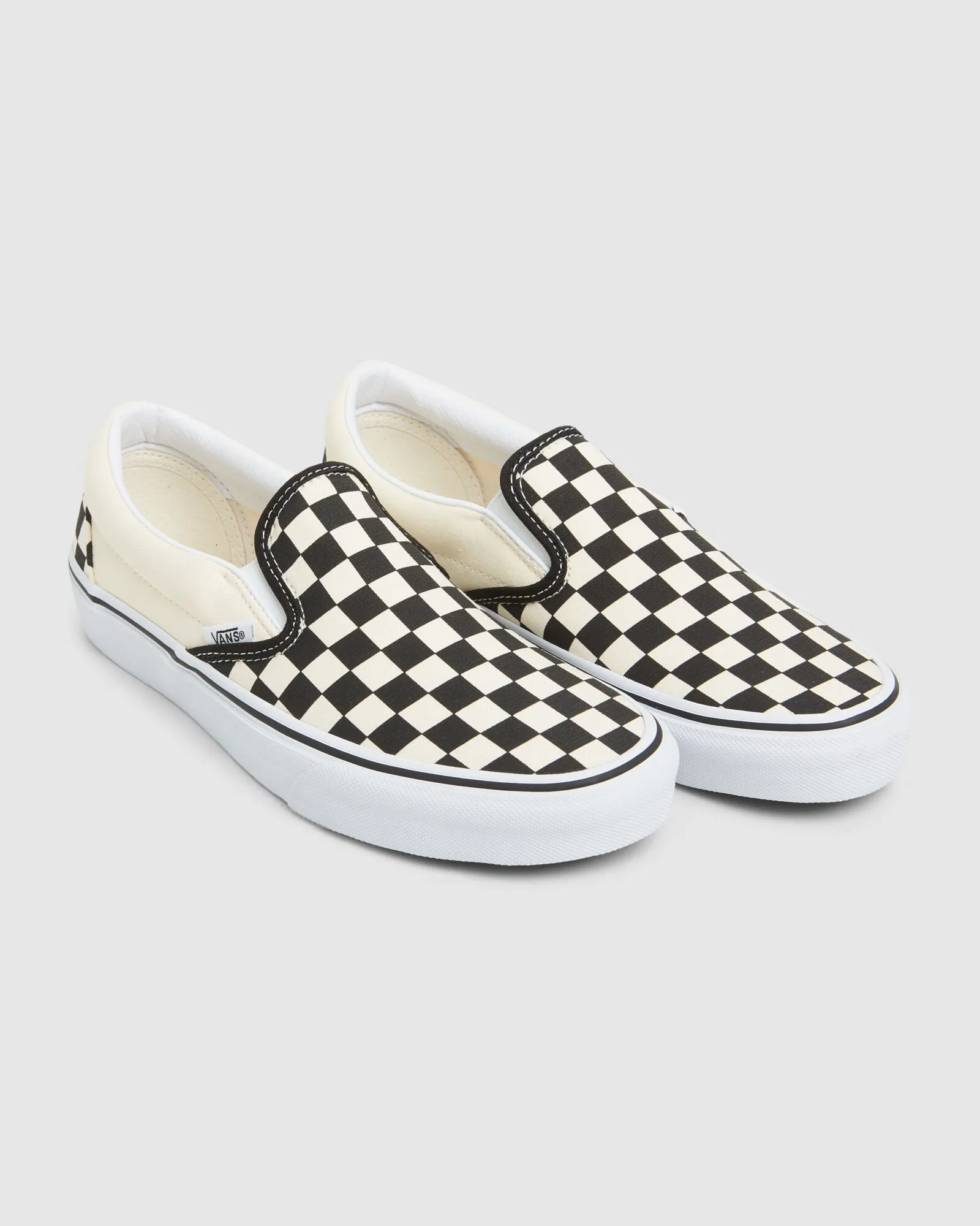 Vans Kid's Classic Slip-On - Black/True White Checkerboard