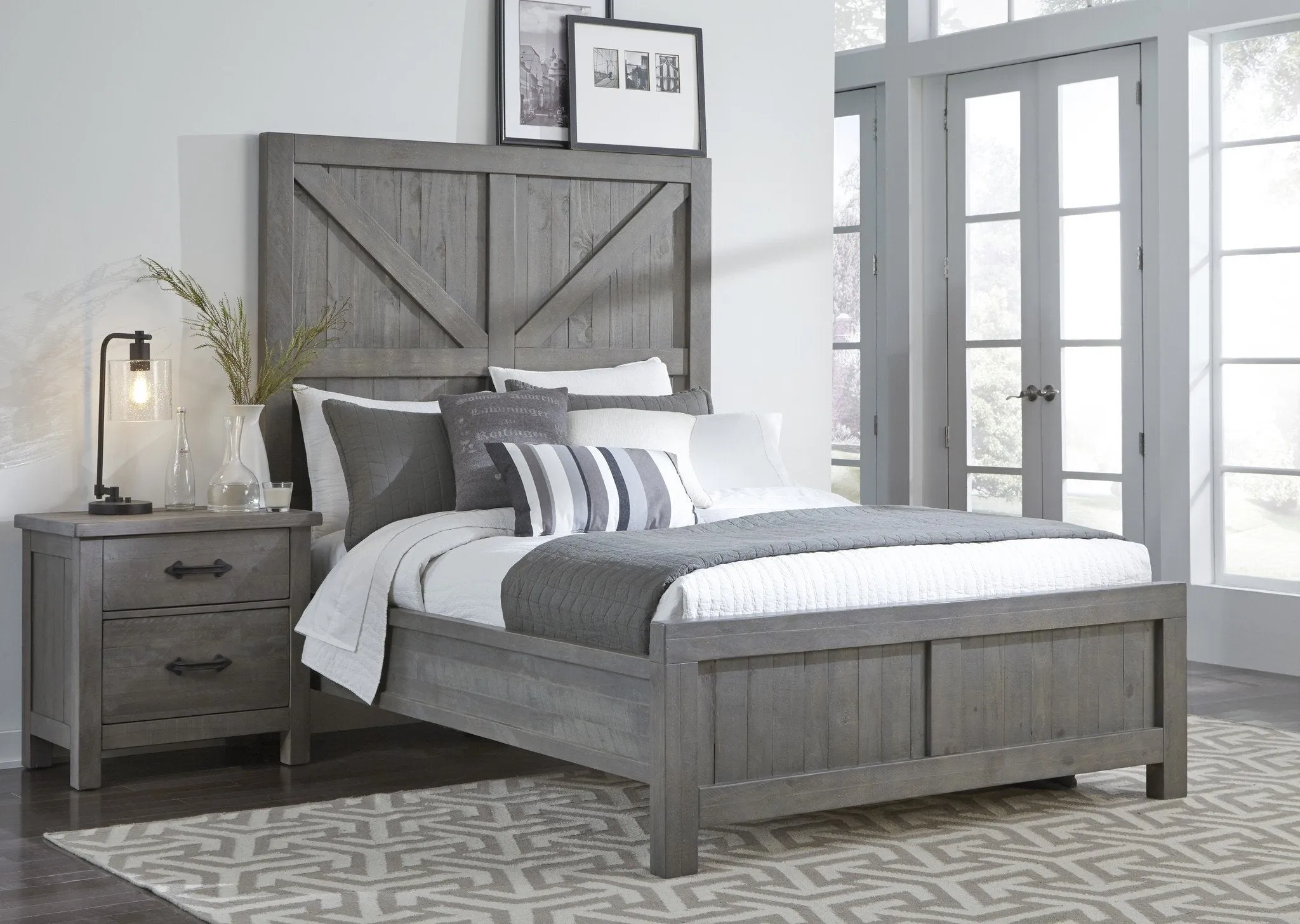 Warwick Bed RUSTIC GREY