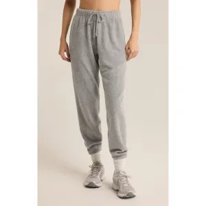 Z Supply Unwind Reverse Fleece Jogger in Classic Heather Grey